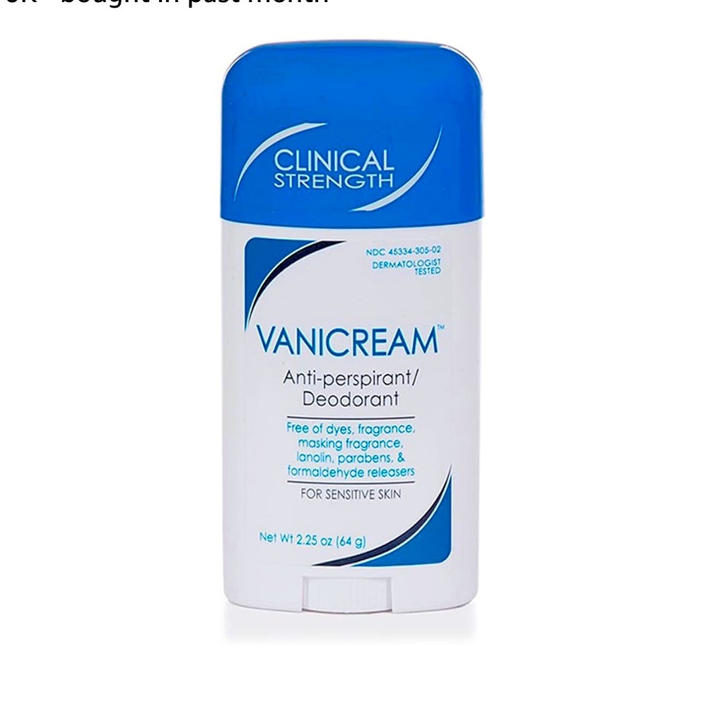 ♥️💖 Vanicream Anti-Perspirant Deodorant NO DYES, FRAGRANCE & For SENSITIVE SKIN